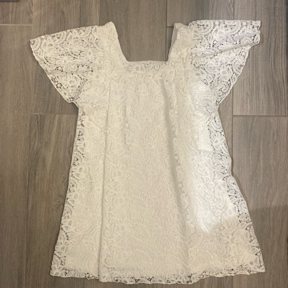Zara Kids Lace Dress - White - Size 11/12